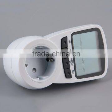 TS-1500 Electronic Energy Meter LCD Energy Monitor Plug-in Electricity Meter for EU Plug Monitor photo-3