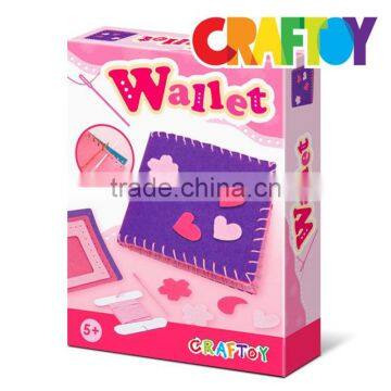 OEM Girl Craft Diy Kit Toy Create Your Sewing Felt Mini Wallet Cut Price photo-2