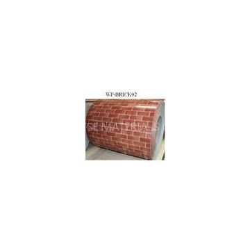 Durable PPGI Prepainted Steel Coil With Brick Patterned For Wall Panel