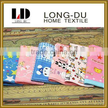 lovely hot sell 100%cotton cartoon handkerchief