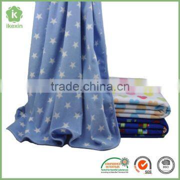 Custom Light Color Baby Star Print Fleece Blanket