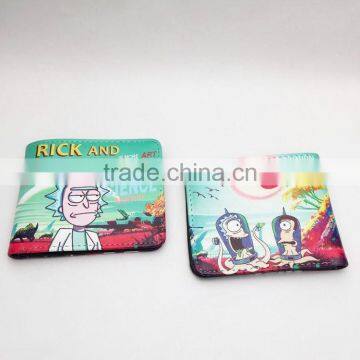 Cheapest High Qulaity Rick and Morty Cartoon Purse Wholesale Hot Short Anime Wallet