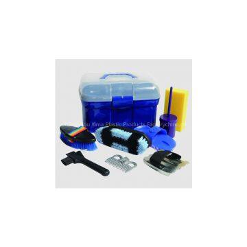 Plastic horse grooming kit collection/horse products