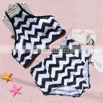 Bandage Bikini Set Summer Swimwear Women Biquini Sexy Stripped Crop Top Bikini Halter Bathing Suit