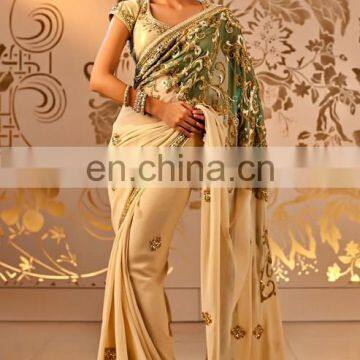 Designer indian Crystal wedding saree 2016-2017