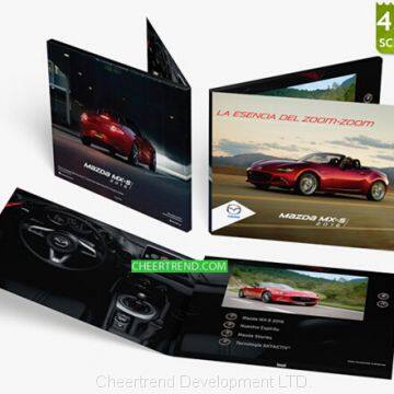 Hottest LCD-TFT Video Greeting Card/LCD Video Brochure/ LCD Video Booklet for advertisement/ gift