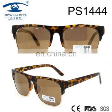 half frame square UV400 shape fashion sun glasses