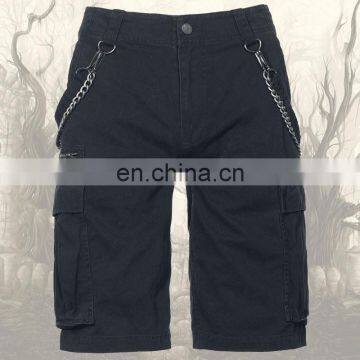 Black Gothic Chain Short Pant