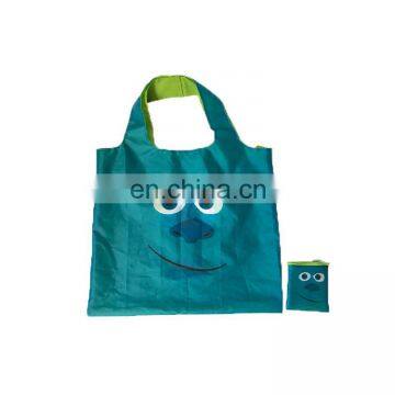 Waste-Less Reusable Folable Shopping Bag with Pouch Shoulder Grocery Tote