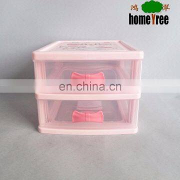 Eco-friendly plastic 2 layers desk drawer