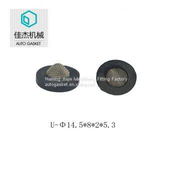 rubber wrapping filter mesh gasket on water cleaning machine