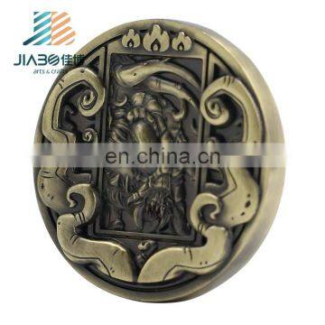Metal Bronze Custom Engraved Coins Medallion Round Coin Badges With American University Style Design for Graduation Souvenirs
