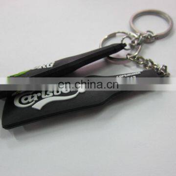 Custom Black Color Soft Rubber Pvc Keychains With Bottle Shape photo-4