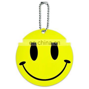 custom printing expression round ID luggage tags