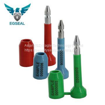 Tamper evident seals high security disposable container bolt seal