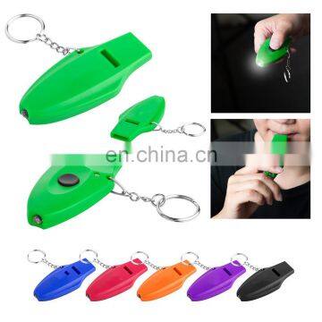 promotion led whistle keychain