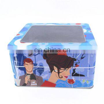 Tin Box With Window, Clear Top Tin Box, Metal Cosmetic Box photo-4