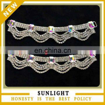 Fashion crystal rhinestone competition suit bikini connector