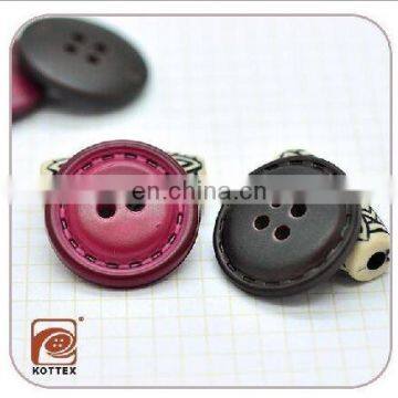 2 Holes/ 4 Holes Factory Classic Plastic Vairous Painting Color Coat Button