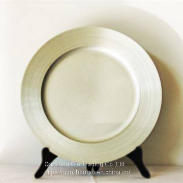 Christmas Plate Plastic Charger Plate Made in China YF-60048