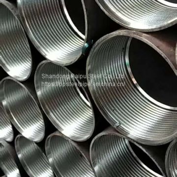 Grouting Anchor Black Seamless Steel Pipe 