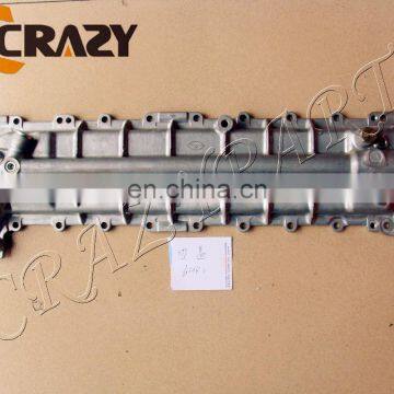 Diesel engine 6HK1 oil cooler cover, excavator spare parts,6HK1 engine parts