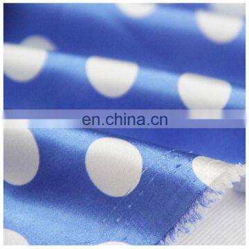 High Quality 50d*75d Polka Dot Printed Stretch Satin Fabric for Dress photo-2