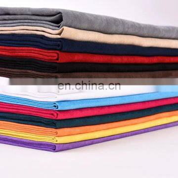 100% polyester Suede fabric garment sofa bed fabric