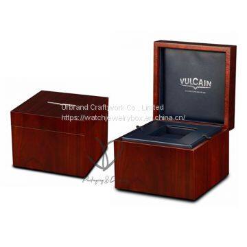 Wholesale Luxury Red Paint Vintage Storage Box Small Single Glossy Wooden Watch Box