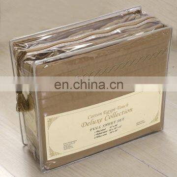 Solid Sheet Sets 100% Polyester Mattress Covers Light Coffee Flat Sheet Sets photo-5