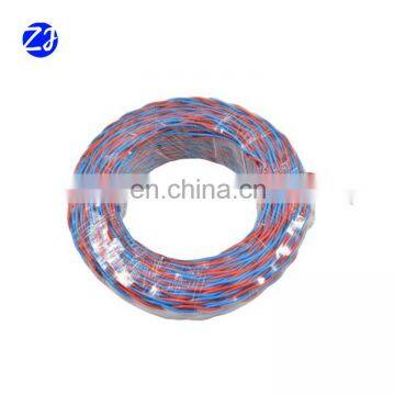 Stranded 300/300V 2 core  flexible cable 0.75mm2 copper Pvc flexible electrical cable and wire 2.5m