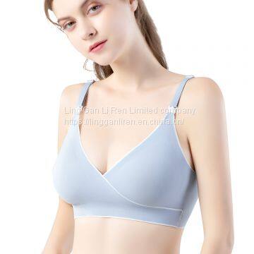 Breastfeeding Underwear, Pregnant Women's Bra, Gathered to Prevent Sagging, Big Breasts, Comfortable Bra During Pregnancy, Buckle Before Feeding and Postpartum photo-2