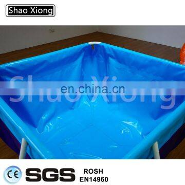 Indoor Outdoor Adult Rectangular Mobile Swimming Pool Large PVC Steel Metal Frame Pool Swimming Pool for Adults