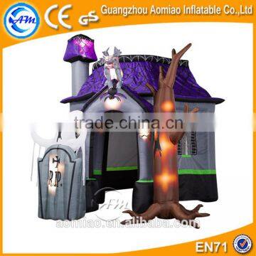 Decorative halloween inflatable haunted house for sale