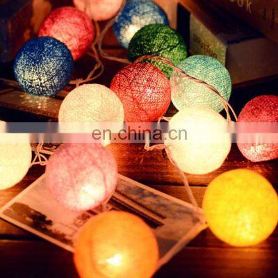 2019 Hot Sale Garden Decorative 20L LED Cotton Ball String Lamps Led Decorative Lights photo-2