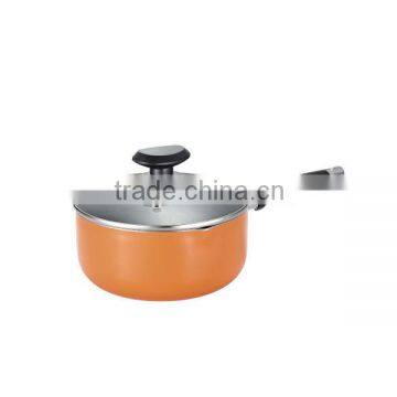 16CM Aluminum Non-Stick Sauce Pan With Glass Lid; Aluminum Sauce Pan For Kitchen; Divided Sayce Pan photo-2