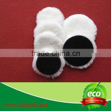 Lamb wool buffing pad