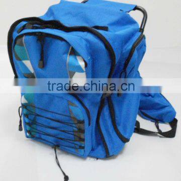 large folding camping cooler bag / cooler stool