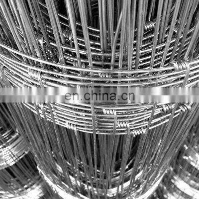 Heavy Duty Zinc Coating Fixed Knot Woven Wire Field Game Fence
