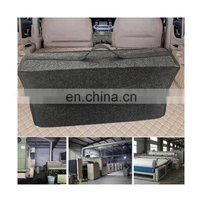 Trunk Organizer Felt Cloth Foldable Indoor Car Storage Bag Suv Car Ice Pack Storage Bag Rear Seat Cargo Box Wine photo-5