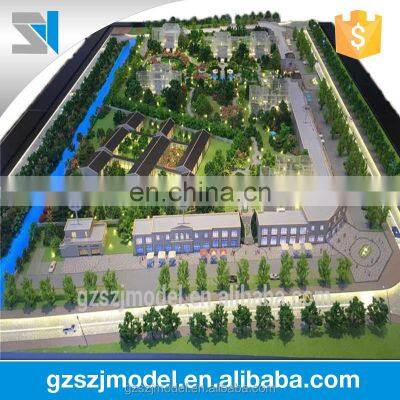 Landscape architectural rendering for house model plan and layout