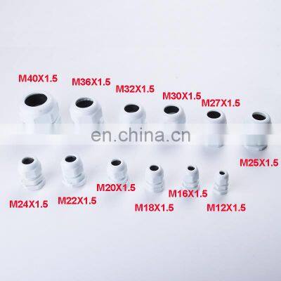 Nylon Cable Glands Waterproof Nylon Plastic Cable Wire White Black Glands Connector Plastic Cable Fixed Head photo-3