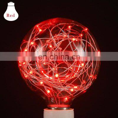 New Arrival 3w LED Bulb Edison G95 E27 220V Colorful Christmas String Light Bulb photo-3