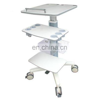 Good Quality Hot Sale Cheap Plastic computer  endoscopy  cart  hospital ultrasound trolley