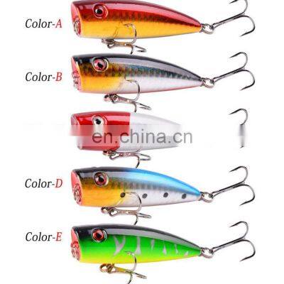 5 Colors 6.5cm, 8g Plastic Bait Fishing Gear Wholesale Topwater Fishing Popper photo-3
