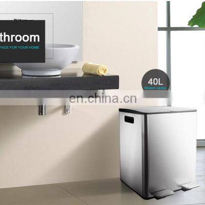 Оптовая продажа бытовой 40-литровой кухонной корзины для переработки отходов, предназначенной для внутреннего использования, для переработки пищевых отходов, мусорного ведра, контейнера для отходов photo-5