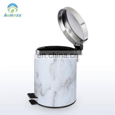 Внешний мусорный контейнер для кухни, домашний педальный мусорный контейнер из нержавеющей стали photo-5