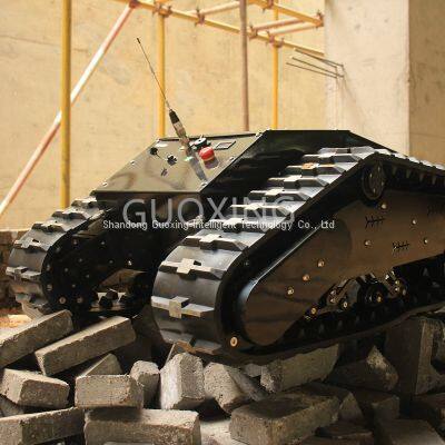Safari-880T rubber tracked Robot Vehicle Tank chassis rubber crawler undercarriage