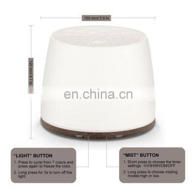 Rainbow Romantic Color Changing 500ML Essential Oil Aromatherapy Aroma Cool Mist Decorative Humidifier Ultrasonic Diffuser photo-4