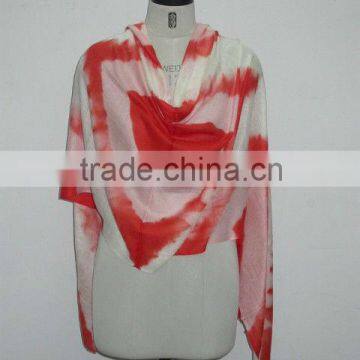 Tri-Dye Print Summer Cashmere Stole